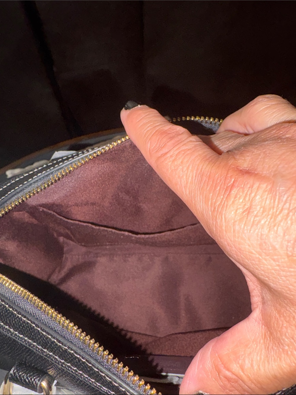 Coach Black Leather Rowan never used - Picture 4 of 7